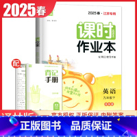 九年级下册英语译林版江苏专用 九年级下 [正版]2025课时作业本九年级上册下册语文数学英语物理化学道德与法治历史江苏人