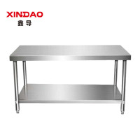 鑫导 304双层不锈钢工作台 1800*600*800 台