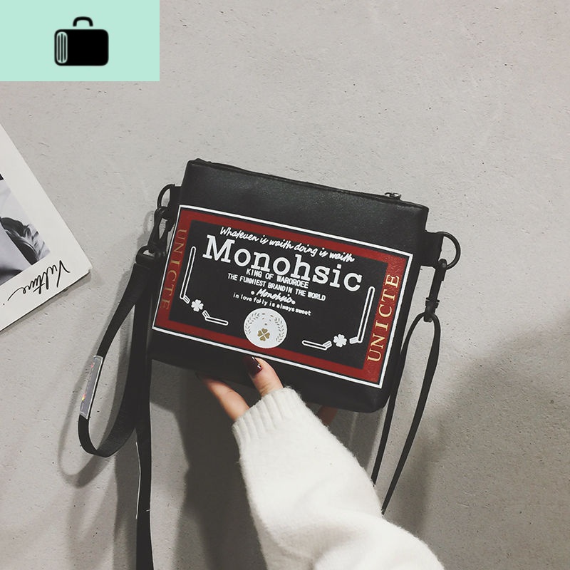 ins同款包包女2019新款韩版社会斜挎包学生嘻哈蹦迪包百搭单肩包NEW LAKE女士单肩包