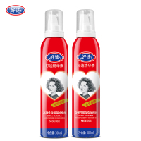 好迪保湿焗油持久定型摩丝蓬松泡沫喷雾卷发头发造型男女发蜡胶300ml*2瓶