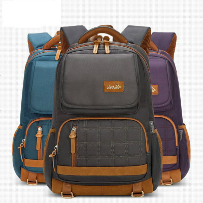 2018新款男士双肩背包电脑旅行户外登山防水运动帆布