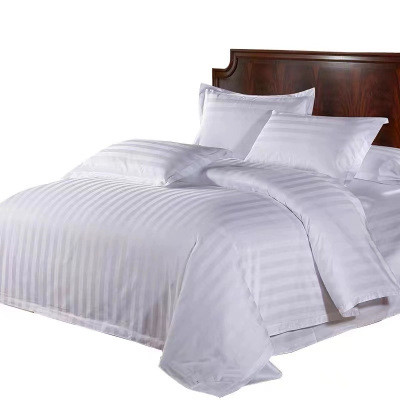 豆恒实(DHS)1.2米床全棉40支纯色缎条四件套ZY-SJT16/套