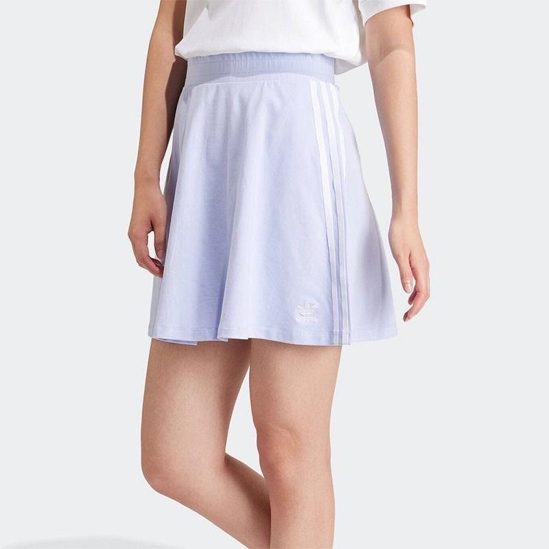 ADIDAS阿迪达斯三叶草裙子轻便舒适透气针织女裙半身裙IP0701 D