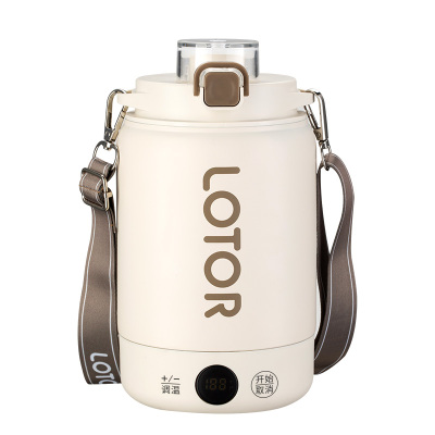 LOTOR热水杯0.6L清晰大屏双层抽空关盖烧水LD-DRSB-6