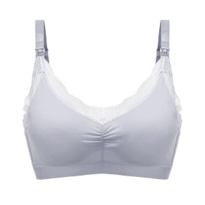 孕妇无钢圈蕾丝小胸纯棉哺乳文胸喂奶调整型聚拢哺乳胸罩内衣薄款