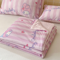 A类凉感豆豆被夏被三丽鸥儿童单人空调小被子夏凉被可机水洗