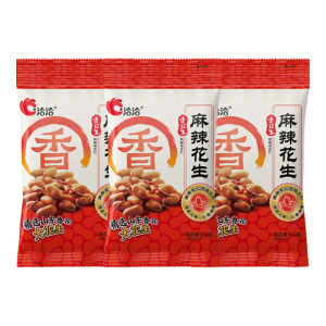 洽洽香花生鲜香麻辣口感酥脆小吃炒货休闲零食麻辣味110g*3袋