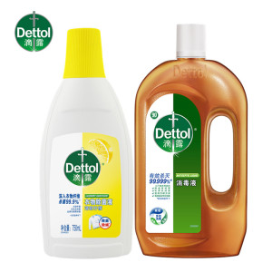滴露衣物除菌液750ml+滴露消毒液750ml除菌除味去味去皱有效灭99.9%细菌