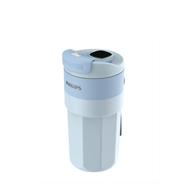 飞利浦可温显咖啡保温杯316L材质 AWP2560 蓝色400ml 单位:个