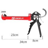 旋转式玻璃胶枪 家用省力防水密封胶枪免钉胶枪 加厚升级款 55020