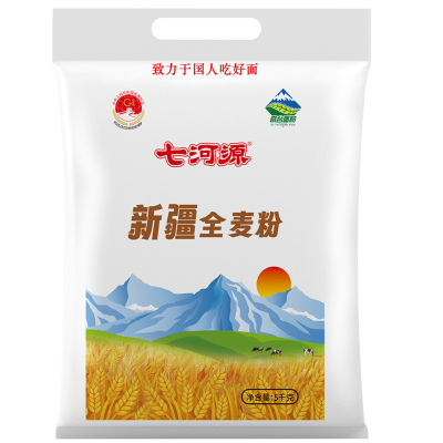 七河源新疆全麦粉5kg 奇台面粉