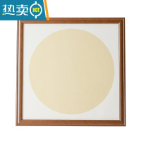 敬平国画框装裱挂墙33x33cm书法字画外框架实木质正方形相框38 50厘米 咖啡色[实木涂层喷漆款] 内径33*66c