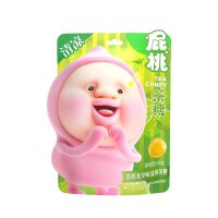 屁桃清新口气薄荷糖水果茶糖宝宝小众可爱糖果提神伴手礼网红喜糖