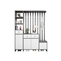 苏宁 质凡 现代简约隔断屏风柜门厅玄关鞋柜/ZF-XGG056/1400*300*2000mm