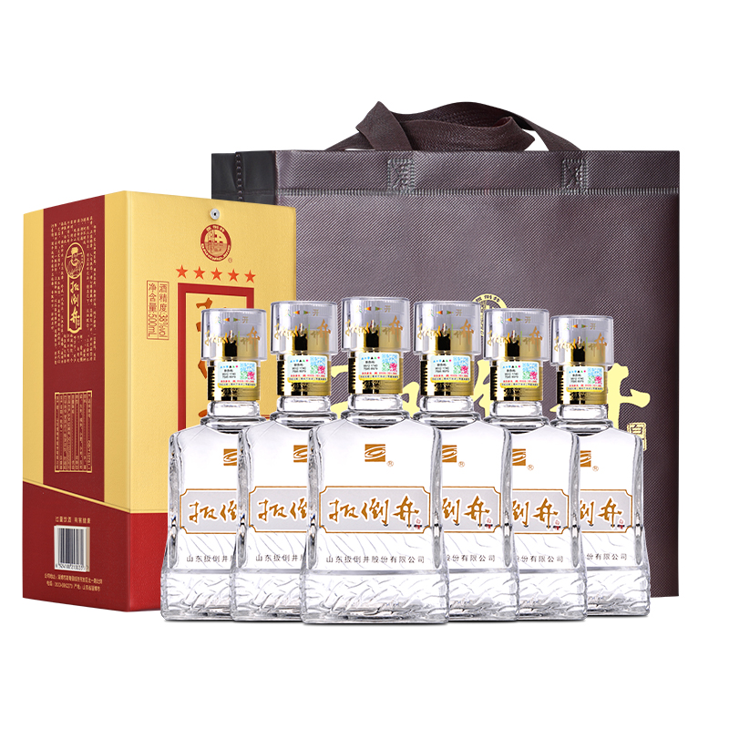 扳倒井 绵柔 38度 500ml*6瓶装 浓香型 白酒礼盒 整箱装 纯粮酒 配