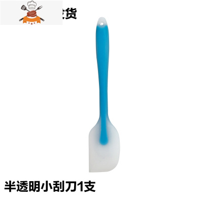 油刷子家用可高温油刷厨房烙饼硅胶刷食用烘焙小刷子烧烤刷 敬平 半透明小刮刀1支