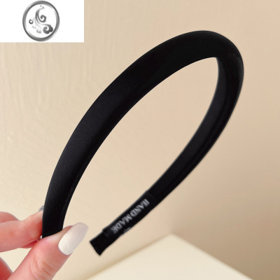 JiMi春季新款银色光面发箍女高颅顶压发头箍简约气质发捆防滑发卡头饰