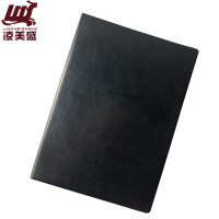 凌美盛 PU软皮面B5商务笔记本18K 80克米黄纸17.3*24.6cm 100张63-18-1黑色 可定制印刷/本