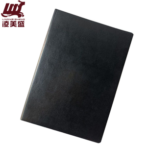凌美盛 PU软皮面B5商务笔记本18K 80克米黄纸17.3*24.6cm 100张63-18-1黑色 可定制印刷/本