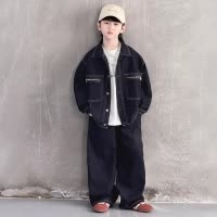 男童春装牛仔套装2026新款大童春季男孩春秋款休闲儿童潮帅气时髦