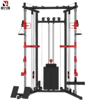 康力强ZH01小飞鸟龙门架综合训练器家用室内家庭多功能健身器材卧推深蹲架豪华款+1.8米杠铃杆+60KG杠铃片