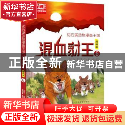 正版 沈石溪动物漫画王国:漫画版:6:混血豺王 沈石溪 原著 正东动