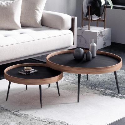 森美人意式简茶几简约现代个性创意小户型客厅轻奢圆形阳台风北欧