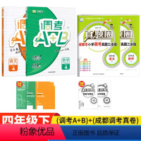 四下 (调考A+B)+真卷♥共4本 ]语文+数学(北师) 小学通用 [正版]成都市调考a+b四年级下五年级下三年级六年级