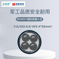 秦源牌 YJLV22-0.6/1KV-4*25mm² 铝芯低压钢带铠装绝缘电力电缆 元/米 定制商品 联系客服