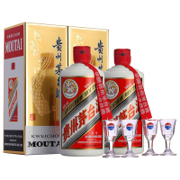 贵州茅台酒茅台飞天43度 飞天茅台 酱香型白酒 500ml*2双瓶装
