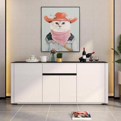 森美人现代简约餐边柜厨房多功能餐厅碗柜茶水酒柜储物柜