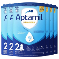 [6罐装]Aptamil德国原装进口爱他美经典版2段6-10个月婴幼儿配方奶粉800g