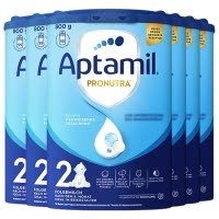[6罐装]Aptamil德国原装进口爱他美经典版2段6-10个月婴幼儿配方奶粉800g
