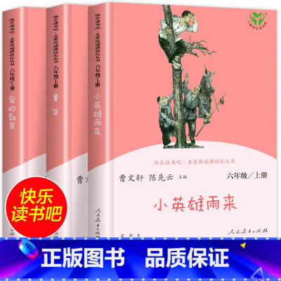 六年级上册快乐读书吧人民教育出版社 [正版]六年级上册快乐读书吧 小英雄雨来 童年书 爱的教育六年级必读的课外书高尔基全