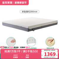 全友家居护腰记忆棉床垫主卧室家用双人床垫子加厚海绵床垫