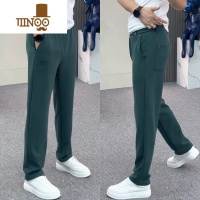 YANXU2023秋季运动休闲裤男士百搭阔腿直筒卫裤潮流弹力网红宽松哈伦裤
