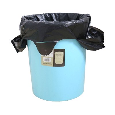 秀净50只中大号手提加厚垃圾袋马甲背心式中大号30*50CM经济装黑色塑料垃圾袋32*52CM黑色50只