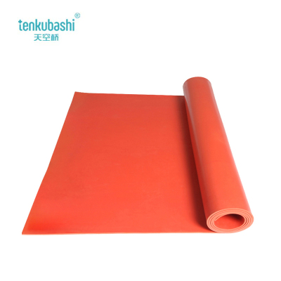 天空桥 绝缘橡胶垫 红色10mm*1m*5m 卷