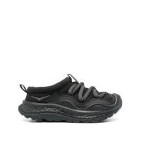Hoka One One男跑步鞋加厚设计圆头橡胶鞋头缓震大底弹性绑带