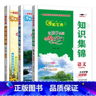 知识集锦语文+数学+英语 小学通用 [正版]2023新版培优宝典知识集锦语文数学英语升级版小学语文基础知识手册全国通用小