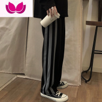 七斓2023新款宽松休闲裤男韩版潮流裤子垂感直筒阔腿拖地长裤潮牌