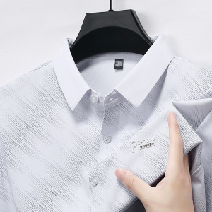 秋季长袖POLO衫轻熟男士商务休闲翻领百搭运动T恤男装