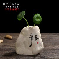 创意绿萝水培植物花瓶插花容器水养花盆陶瓷器皿桌面装饰客厅摆件 三维工匠 SGY-珊瑚(A款) 中等