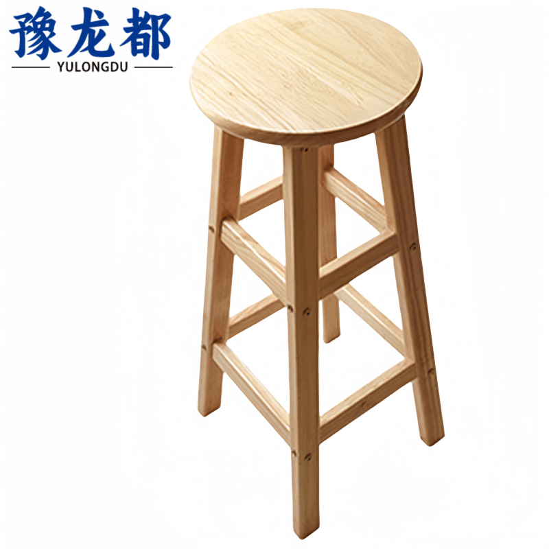 豫龙都吧台椅木质把
