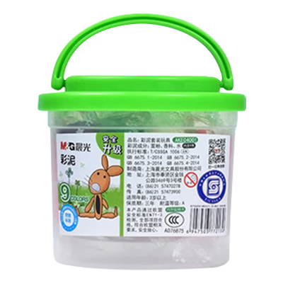 晨光彩泥1桶*7颜色牢固九色桶装彩泥AKE04001(颜色随机)