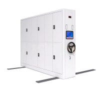 豪利特密集柜档案室密集架移动档案柜凭证资料柜手摇文件柜一列3组每立方(智能)