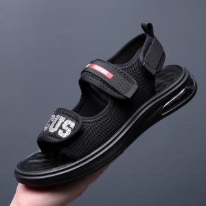 气垫增高凉鞋男士外穿2024夏季新款真皮休闲沙滩鞋男开车凉拖鞋潮_06881