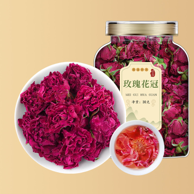 沈之问平阴玫瑰花冠整朵干玫瑰花无硫重瓣玫瑰花正品新货官方店