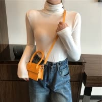 纯色早春高领打底衫女百搭韩版内搭长袖T恤女装修身学生上衣