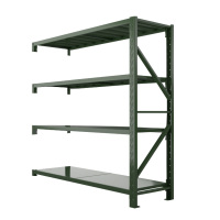 帅畅消防铁锹镐农具摆放架安保装备器材存放架绿色货架存放架重型-副架